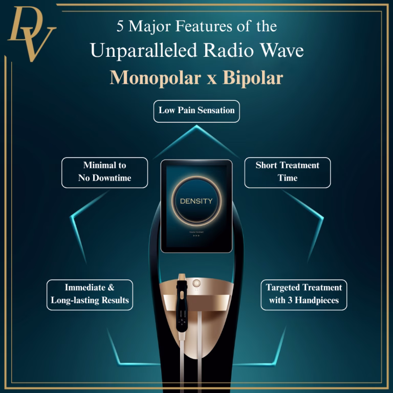 The Jeisys Density Machine is a medical device used in aesthetic and dermatological treatments that employs advanced mono and bipolar radiofrequency technology to deliver precise energy to the skin, promoting collagen production and enhancing skin elasticity. The mono mode is typically used for deeper tissue heating, while the bipolar mode targets more superficial layers, making it effective for skin tightening, wrinkle reduction, body contouring, and cellulite reduction, thus offering a comprehensive solution for non-invasive skin rejuvenation and body shaping.