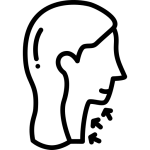 Individuals showing signs of aging in the neck area.