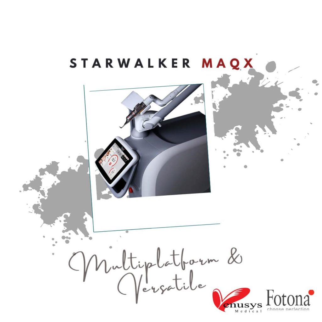 Pico StarWalker MaQX pico laser device used for pigmentation and acne scar treatments at Da Vinci Clinic