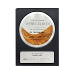 Dr. Tristan Tan Receives Appreciation Award as Trainer for 2024 by Merz Aesthetics & Vanguard Aesthetics