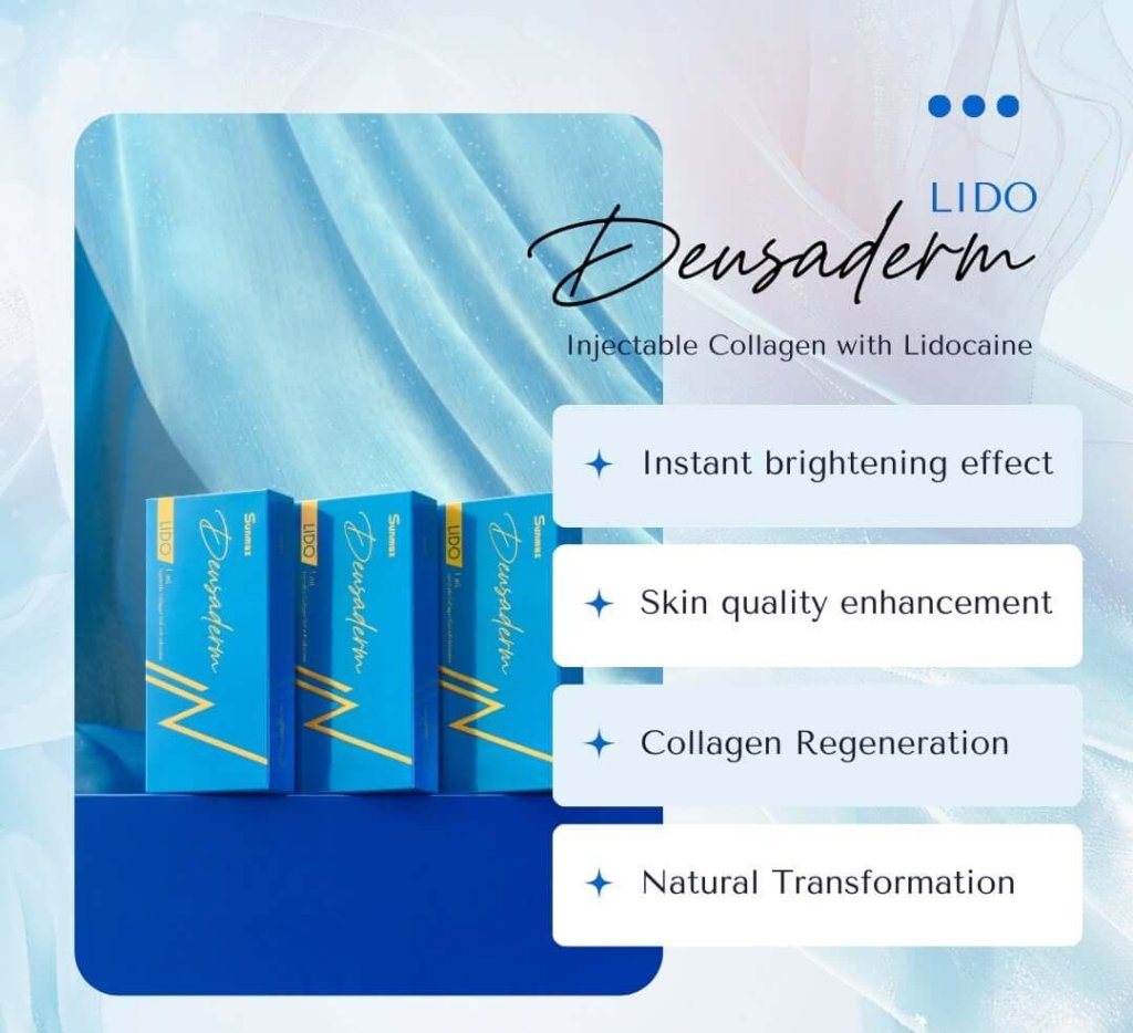 Deusaderm boosts collagen, reduces fine lines and wrinkles, and deeply hydrates for youthful, radiant skin