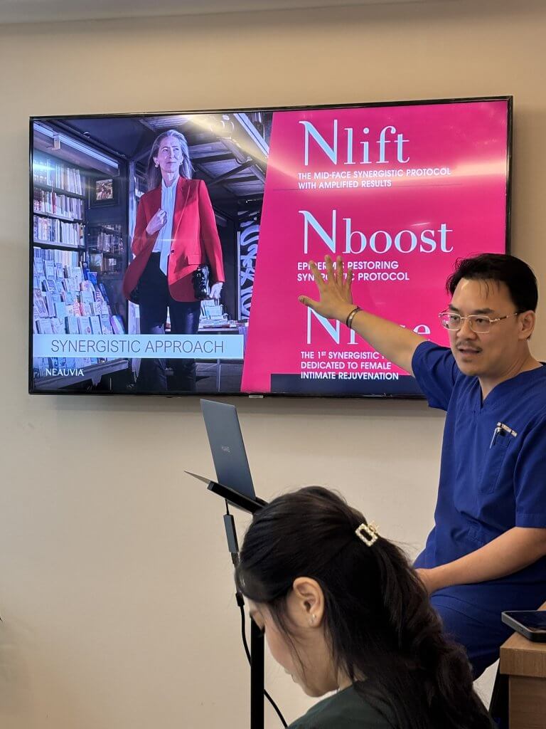 Da Vinci Clinic In-house Neauvia Training Lead by Dr Tristan Tan