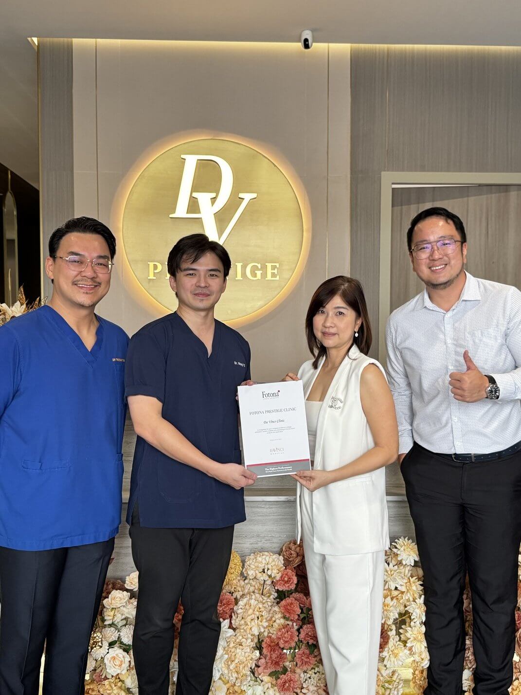 Da Vinci Clinic Bukit Jalil certified as a Fotona Prestige Clinic
