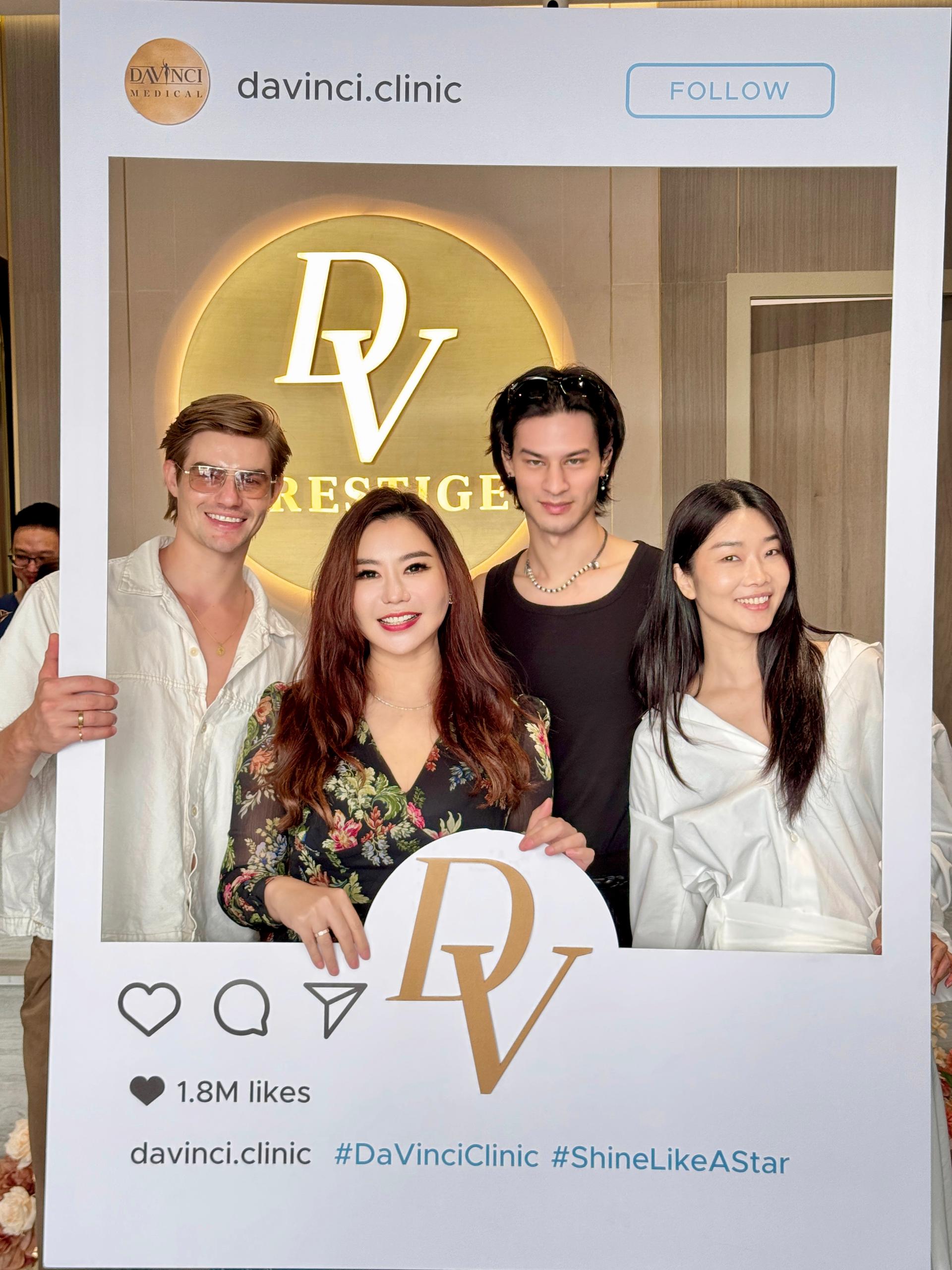 Ms. Christina with models at the Fotona NX Line launch event