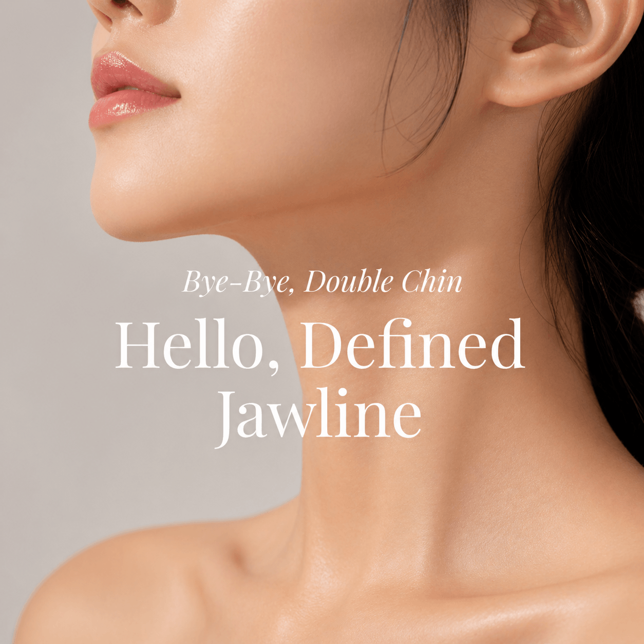 Saggy skin treatment and skin tightening for jawline, neck and lower face at Da Vinci Clinic