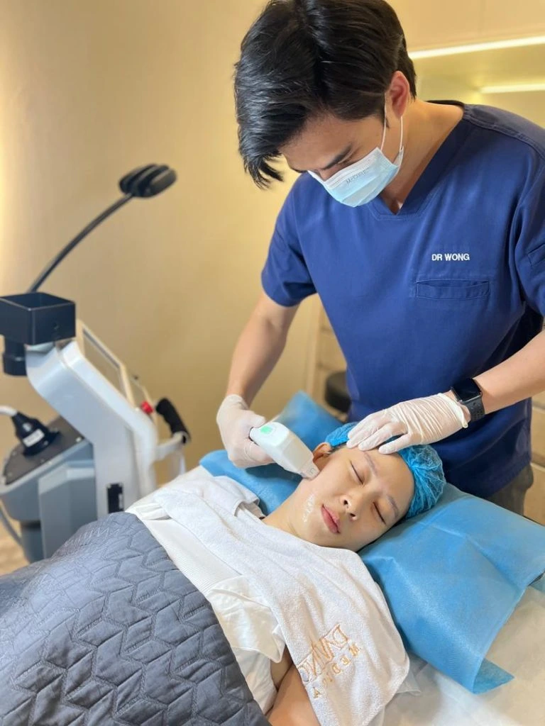 HIFU facelift for skin tightening and lifting at Da Vinci Skin & Aesthetic Clinic in Malaysia
