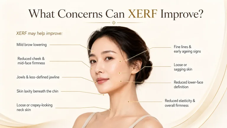 XERF helps to improve fine lines, sagging skin and less-defined jawline