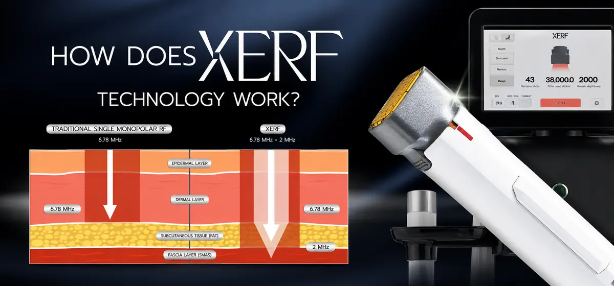 XERF handpiece and Spider Pattern tip — Cynosure Lutronic