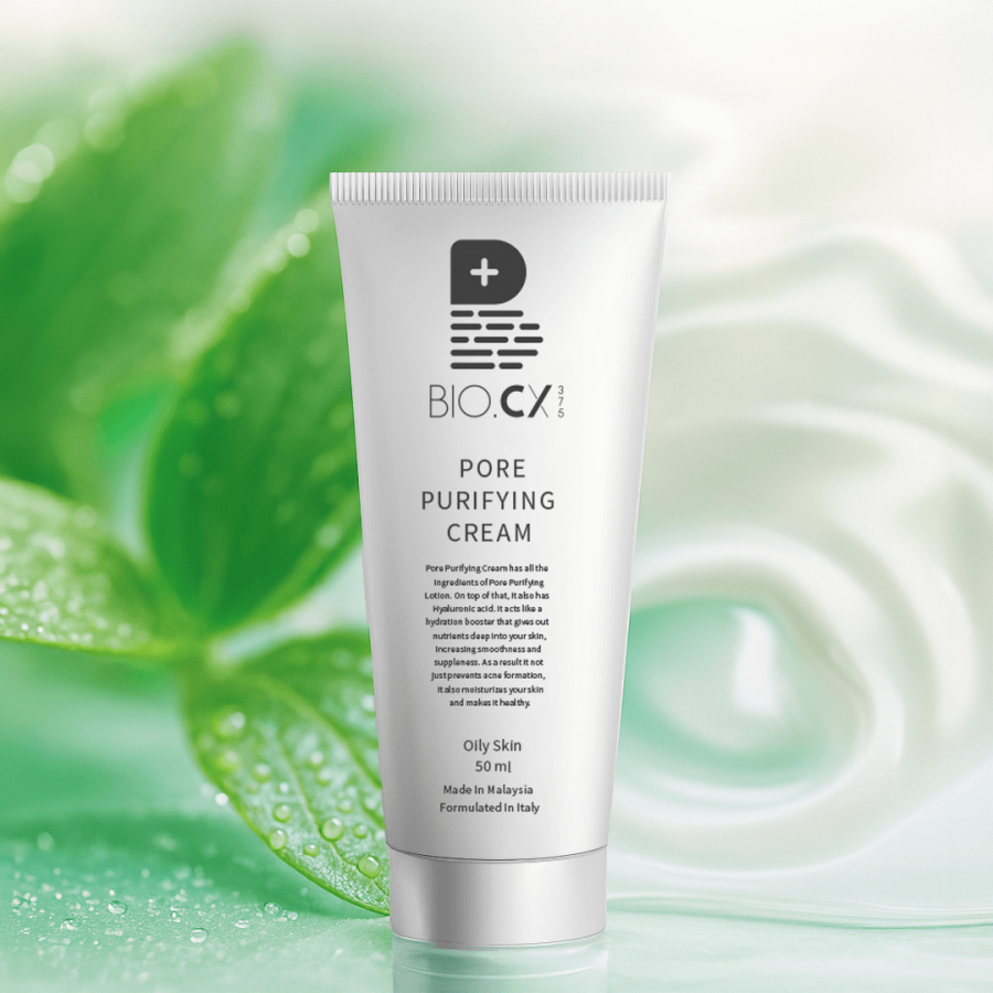 Pore Purifying Cream is similar Pore Purifying Lotion, however it also has Hyaluronic acid. It acts like like a hydration booster that gives out nutrients deep into your skin, increasing smoothness and suppleness. As a result, your skin will be moisturized and healthy hence it will lessen acne formation.